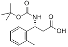 (ΒR)-Β-[[(1,1-二甲基乙氧基)羰基]氨基]-2-甲基苯丙酸 结构式