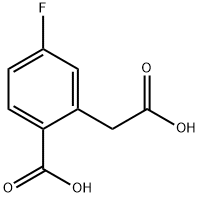 2-(CARBOXYMETHYL)-4-FLUOROBENZOIC ACID 结构式