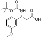 BOC-(R)-3-氨基-3-(3-甲氧基苯基)-丙酸 结构式
