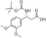 BOC-3,4-二甲氧基-D-B-苯丙氨酸 结构式