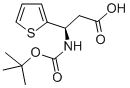 BOC-R-3-氨基-3-(2-噻吩基)丙酸 结构式