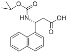 BOC-(R)-3-氨基-3-(萘基)-丙酸 结构式