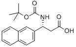 BOC-(R)-3-氨基-3-(2-萘基)-丙酸 结构式