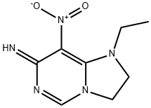 Imidazo[1,2-c]pyrimidin-7(1H)-imine, 1-ethyl-2,3-dihydro-8-nitro- (9CI) 结构式