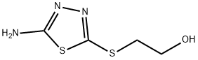 2-(5-Amino-[1,3,4]thiadiazol-2-ylsulfanyl)-ethanol 结构式