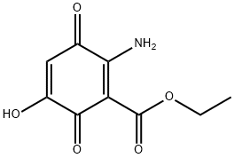 1,4-Cyclohexadiene-1-carboxylic acid, 2-amino-5-hydroxy-3,6-dioxo-, ethyl ester (9CI) 结构式