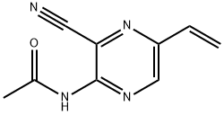 Acetamide,  N-(3-cyano-5-ethenylpyrazinyl)-  (9CI) 结构式
