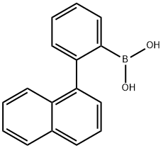 2-(1萘基)苯硼酸 结构式