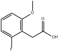 2-氟-6-甲氧基苯乙酸 结构式