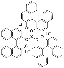 三(S-(-)-1,1'-联萘-2,2'-二醇)镱酸锂 结构式