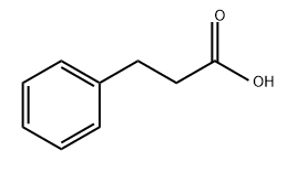 氢化肉桂酸（3-苯丙酸） 结构式