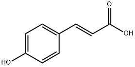 反式-4-羟基肉桂酸 结构式
