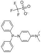 1-Diphenylphosphino-4-(dimethylamino)pyridinium trifluoromethanesulfonate 结构式