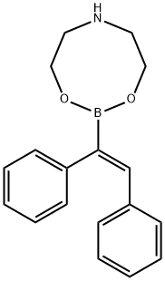 顺-均二苯乙烯硼酸二乙醇胺酯 结构式
