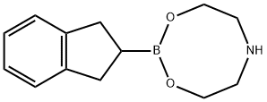 2-茚满基硼酸二乙醇胺酯 结构式