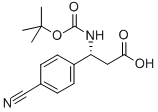 (R)-BOC-4-氰基-Β-PHE-OH 结构式