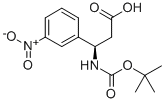 BOC-(R)-3-氨基-3-(3-硝基苯基)-丙酸 结构式