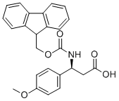 (S)-Fmoc-4-甲氧基-beta-苯丙氨酸 结构式
