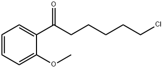 6-CHLORO-1-(2-METHOXYPHENYL)-1-OXOHEXANE 结构式