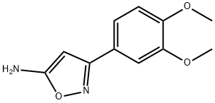 3-(3,4-二甲氧基苯基)-5-氨基异噁唑 结构式