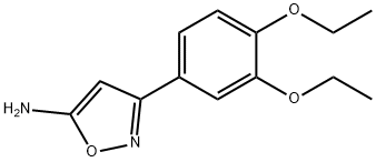 3-(3,4-二乙氧基苯基)-5-氨基异噁唑 结构式