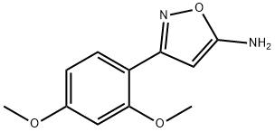 3-(2,4-二甲氧基苯基)-5-氨基异噁唑 结构式