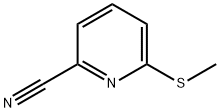 6-(甲基硫烷基)吡啶-2-甲腈 结构式