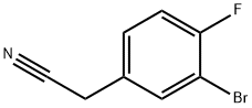 3-溴-4-氟苯乙腈 结构式