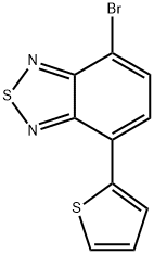 4-溴-7-(噻吩-2-基)苯并[C][1,2,5]噻二唑 结构式