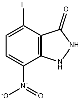 4-FLUORO-3-HYDROXY-7-NITRO 1H-INDAZOLE 结构式