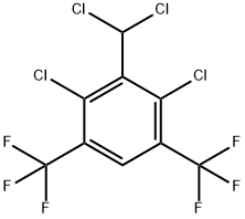 2,4-二氯-3-(二氯甲基)-1,5-双(三氟甲基)苯 结构式