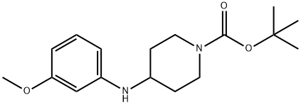 TERT-BUTYL 4-(3-METHOXYPHENYLAMINO)PIPERIDINE-1-CARBOXYLATE 结构式