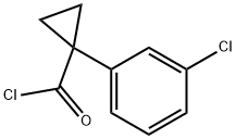 Cyclopropanecarbonyl chloride, 1-(3-chlorophenyl)- (9CI) 结构式