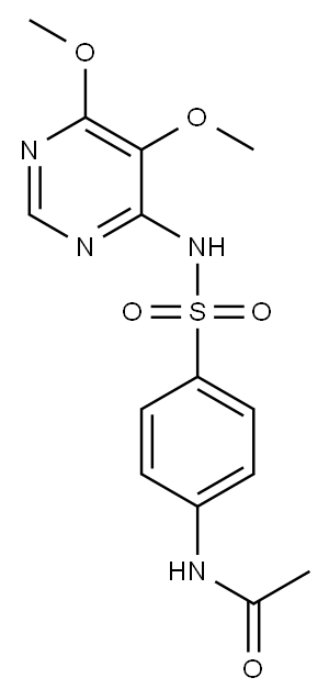 N4-乙酰磺胺 结构式