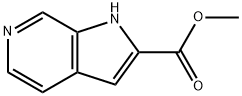 1H-吡咯并[2,3-C]吡啶-2-羧酸甲酯 结构式