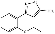 3-(2-乙氧基苯基)-5-氨基异噁唑 结构式