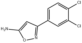 3-(3,4-二氯苯基)-5-氨基异噁唑 结构式