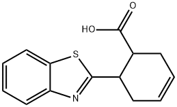 6-(1,3-苯并噻唑-2-基)环己-3-烯-1-羧酸 结构式