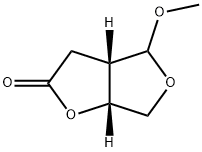 (3aS,6aR)-四氢-4-甲氧基呋喃并[3,4-b]呋喃-2(3H)-酮 结构式