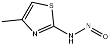 2-Thiazolamine,  4-methyl-N-nitroso- 结构式