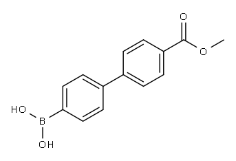 4'-(甲氧羰基)联苯-4-硼酸 结构式