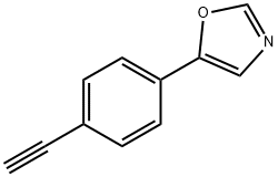5-(4-ETHYNYLPHENYL)-1,3-OXAZOLE 结构式
