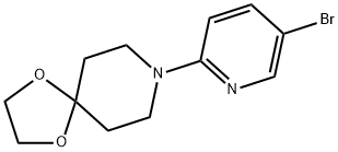 8-(5-溴吡啶-2-基)-1,4-二噁-8-氮杂螺[4.5]癸烷 结构式