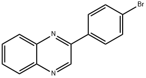 2-(4-溴苯基)喹喔啉 结构式