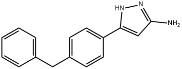 5-(4-BENZYL-PHENYL)-2H-PYRAZOL-3-YLAMINE 结构式