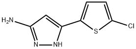 5-(5-氯噻吩-2-基)-1H-吡唑-3-胺 结构式