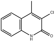 3-氯-4-甲基喹啉-2(1H)-酮 结构式