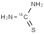 14C-硫脲 结构式