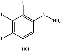 2,3,4-TRIFLUOROPHENYLHYDAZINE HYDROCHLORIDE 结构式