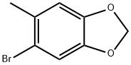 5-溴-6-甲基-1,3-苯并二氧戊环 结构式